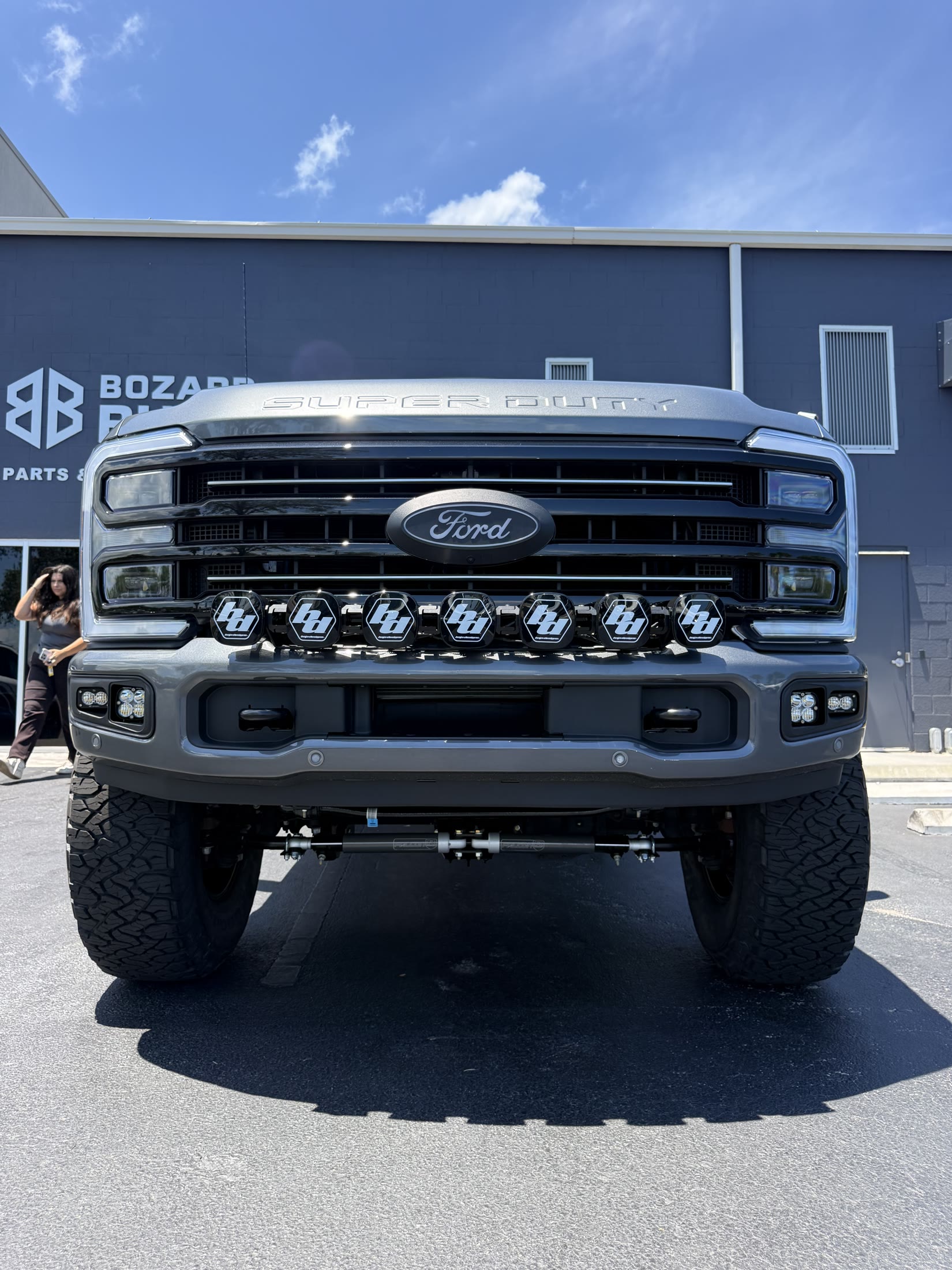 A custom Ford Super Duty built by Bozard Built in St. Augustine