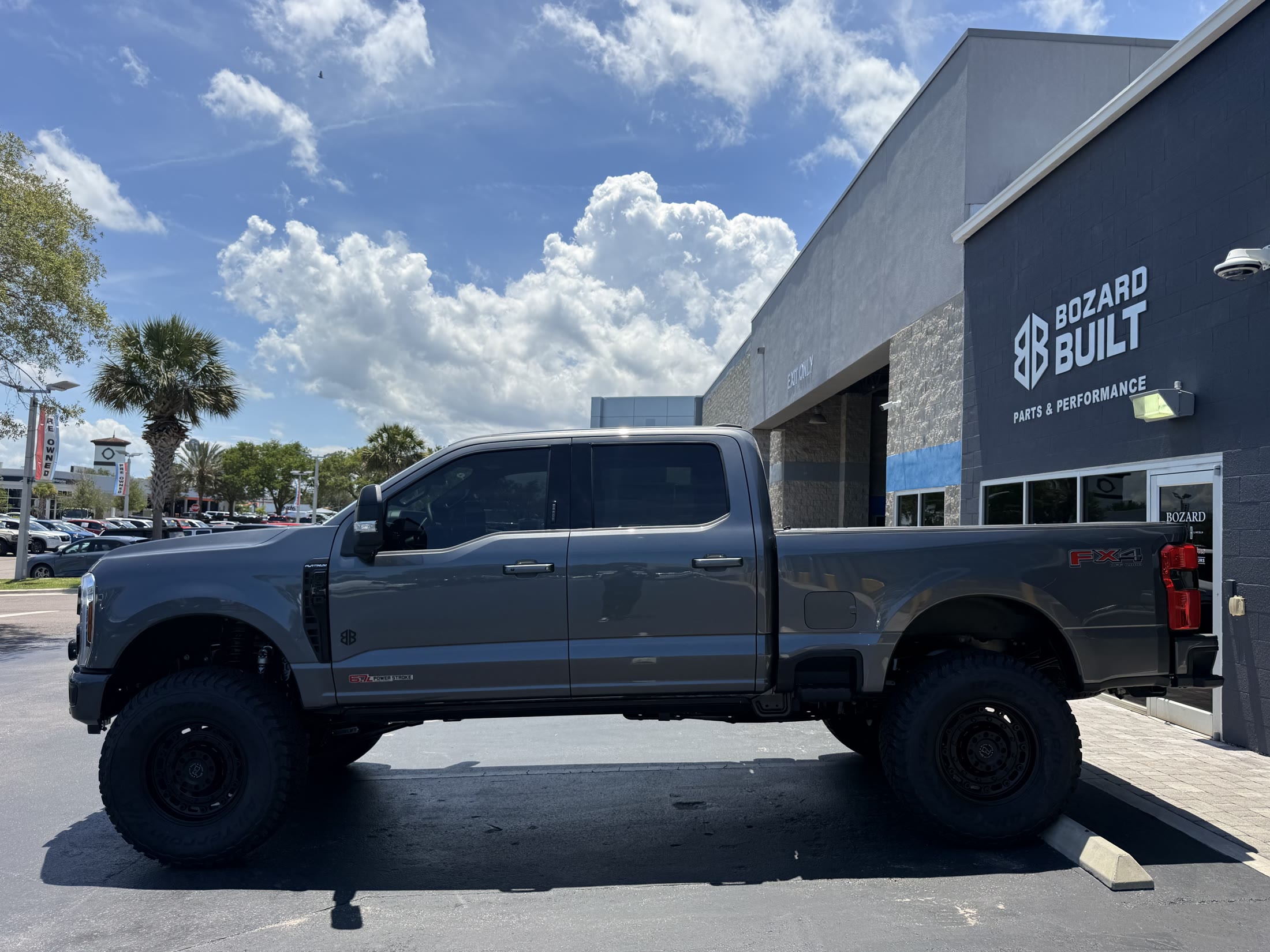 A custom Ford Super Duty built by Bozard Built in St. Augustine